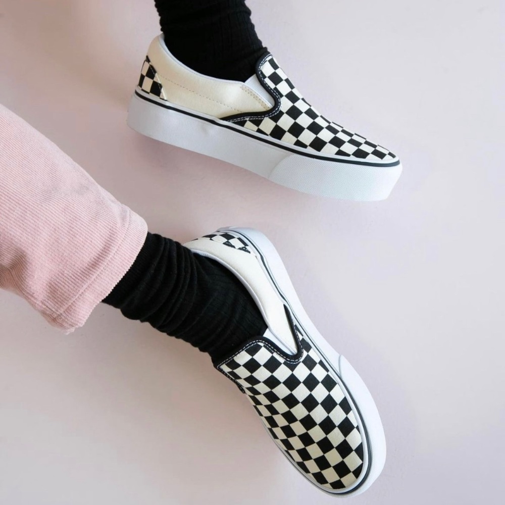 Vans Classic Checkered Slip On Platform